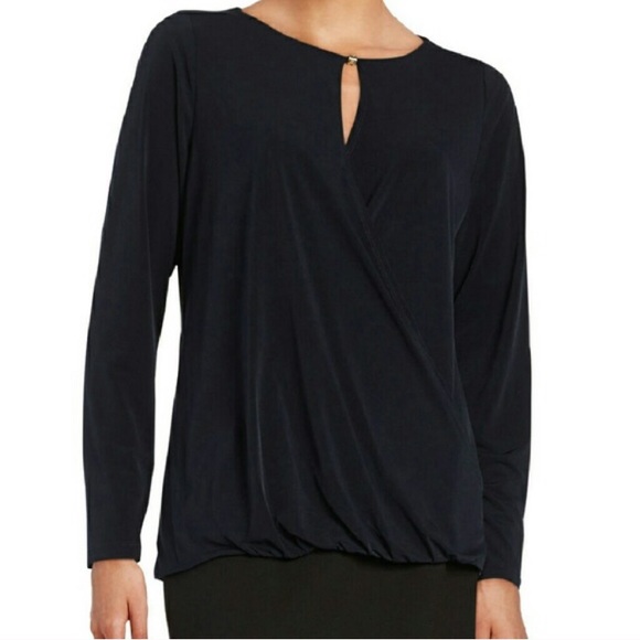 Ivanka Trump Tops - Ivanka Trump Faux Wrap Top